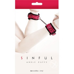 Sinful Ankle Cuffs Pink Adjustable
