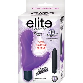 Elite Collection Silicone Climaxer Vibe Purple 3.5 Inch