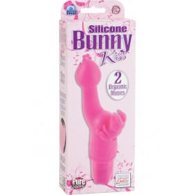 Silicone Bunny Kiss Dual Motor Vibe Waterproof Pink