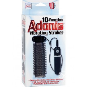 10 Function Adonis Vibrating Stroker Black