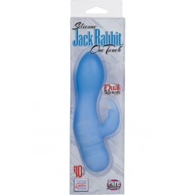 Jack Rabbit One Touch Vibrator Blue 4.25 Inch