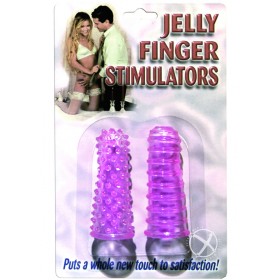 Jelly Finger Stimulators 3 Inch Purple