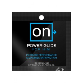 On Power Glide For Him Enhancement Gel 3 Milliliter Foil Packet 24 Piece Bundle