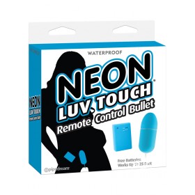 Neon Luv Touch Romote Control Bullet Waterproof Blue