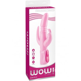 Wow Vibe Triple Ecstacy Thruster Rabbit Pink 5.5 Inch