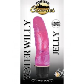 Timeless Classic Water Willy Jelly Vibe Pink 7 Inch