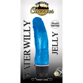Timeless Classic Water Willy Jelly Vibe Blue 7 Inch