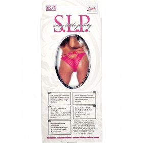 SLP Sexy Little Panty Crotchless Peek A Boo Panty Pink Xtra Small/Small