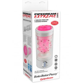 Pipedream Extreme Roto Bator Pussy Masturbator Pink 9.5 Inch
