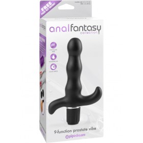 Anal Fantasy 9 Function Prostate Vibe Black 4.5 Inch