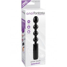 Anal Fantasy Power Beads Waterproof Black 5.25 Inch