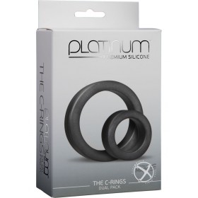 Platinum The C Rings Cock Ring Double Pack Charcoal