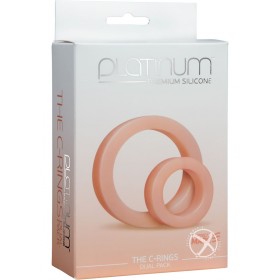 Platinum The C Rings Cock Ring Double Pack White