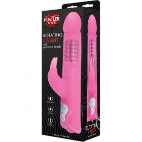 Hustler Rotating Beads Rabbit Vibe Pink