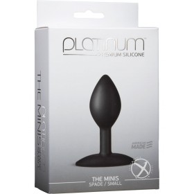 Platinum The Minis Spade Butt Plug Black Small 3 Inch