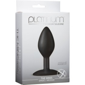 Platinum The Minis Spade Butt Plug Black Medium 3.5 Inch