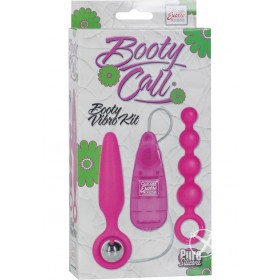 Booty Call Booty Vibro Kit Remote Control Anal Probes Pink 2Each