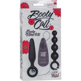 Booty Call Booty Vibro Kit Remote Control Anal Probes Black 2Each