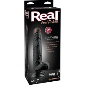 Real Feel Deluxe No 07 Wallbanger Dildo Black 9 Inch