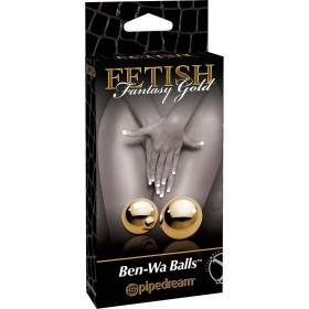 Fetish Fantasy Gold Ben Wa Balls Gold .75 Inch Diameter
