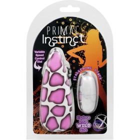 Primal Instinct Remote Control Bullet Giraffe Print Purple