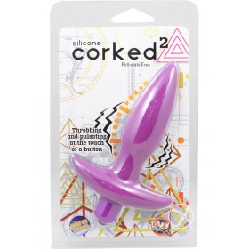 Corked 02 Silicone Anal Plug Waterproof Lavender Small