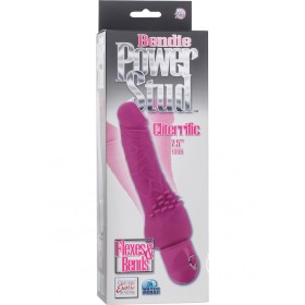 Bendie Power Stud Cliterrific Dildo Waterproof Pink 7.5 Inch