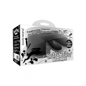 Bodywand Rabbit Wand Silicone Attachment Black