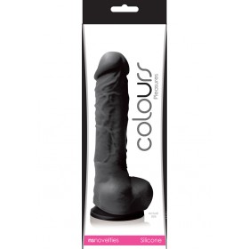 Colours Pleasures Silicone Dong Black 5 Inch