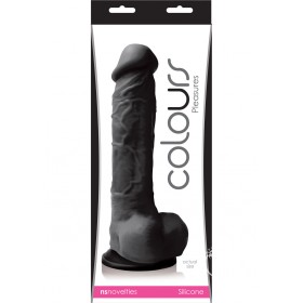 Colours Pleasures Silicone Dong Black 8 Inch