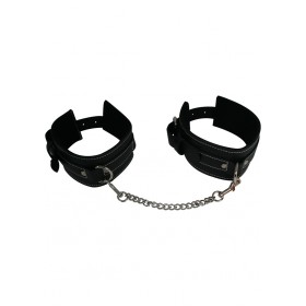 Edge Leather Ankle Restraints Black