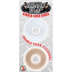 Mack Tuff Ribbed Cockrings 2 Each Per Pack