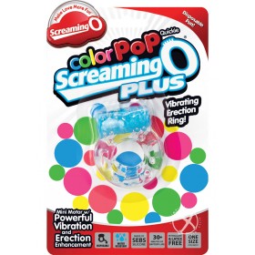 Color Pop Quickie Screaming O Plus Ring Cockring Blue