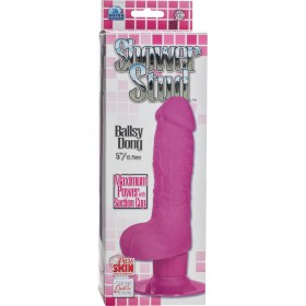 Shower Stud Ballsy Dong Pure Skin Dildo Pink 5 Inch