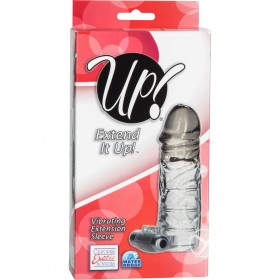 Up Extend it Up Vibrating Extension Sleeve Smoke 5 Inch