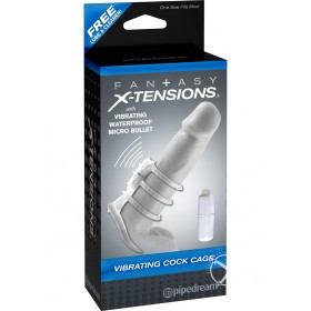 Fantasy Xtensions Cock Cage Clear 3 Inch