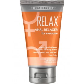 Relax Anal Relaxer For Everyone Waterbased Lubricant 2 oz Bulk