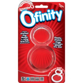 Ofinity Super Stretchy Double Cockring Clear