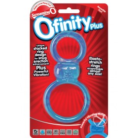 Ofinity Plus Super Stretchy Double Cockring Blue
