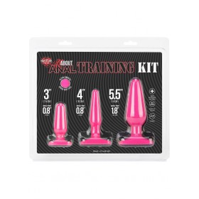 Hustler All About Anal Training Kit Anal Plugs Pink 3 Each Per Kit