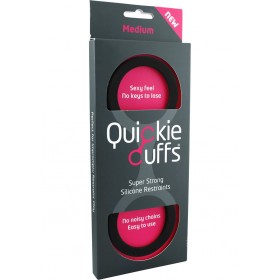 Quickie Cuffs Silicone Restraints Medium Black