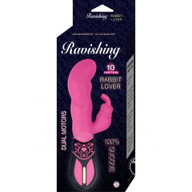 Ravishing 10 Function Rabbit Lover Vibe Pink 7.75 Inch