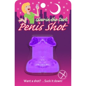 Glow In The Dark Penis Shot Glass Purple