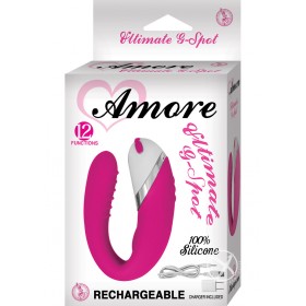 Amore Ultimate G Spot Rechargeable Massager Pink 4.1 Inch