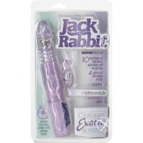 Petite Thrusting Jack Rabbit Dual Vibe Purple 5 Inch