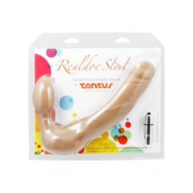 Tantus Realdoe Stout Silicone Double Dong Waterproof Black