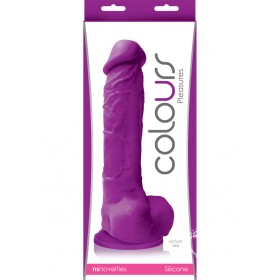 Colours Pleasures Silicone Dong Purple 8 Inch