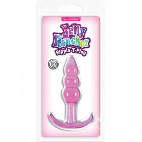 Jelly Rancher Ripple T-Plug Pink Small