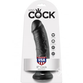 King Cock 8 Dildo Black
