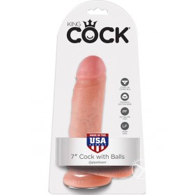 King Cock 7 Cock W/balls Flesh